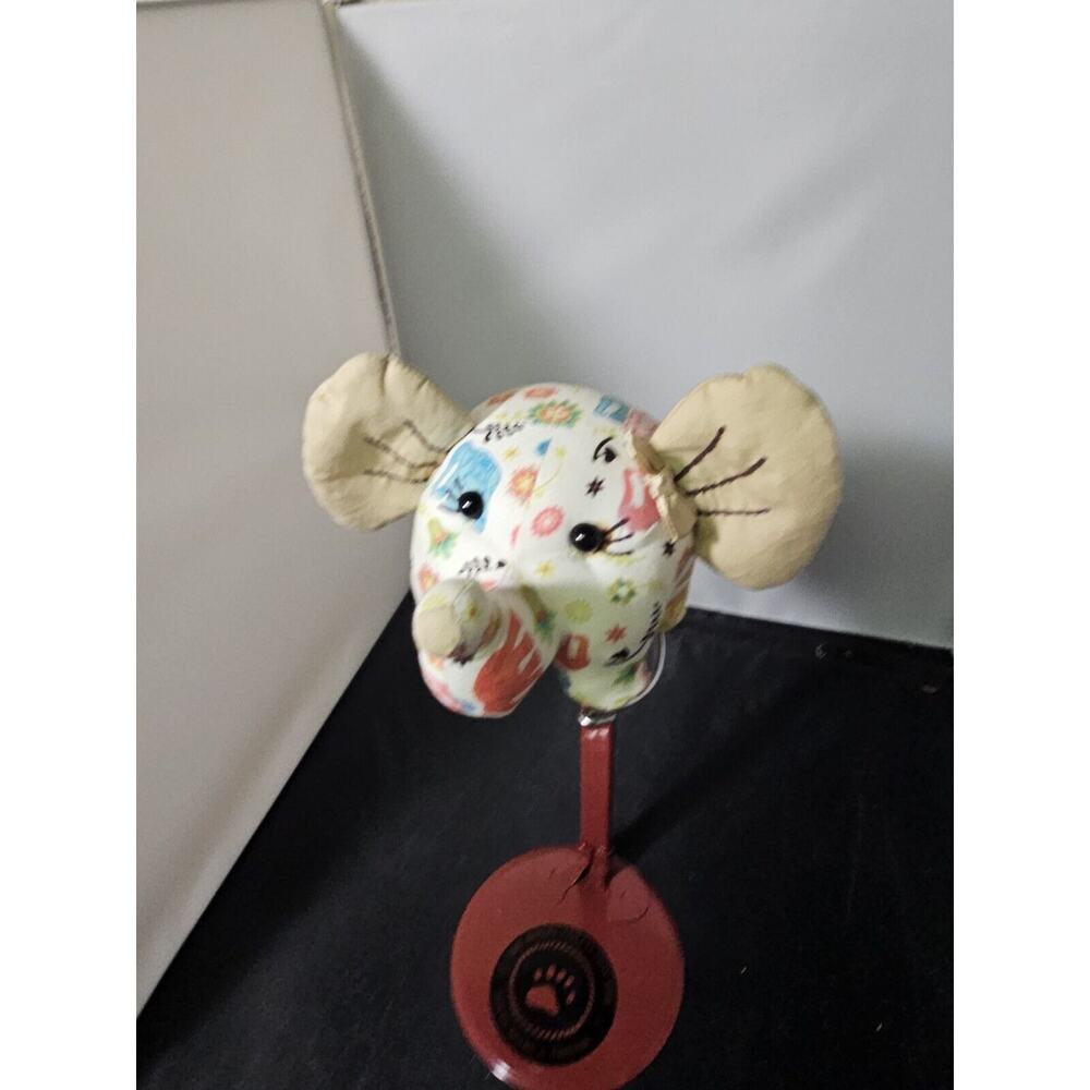 NaRa Ya ELEPHANT PLUSHIE Stuffed Animal Ellie Plush Wildlife Toy Cotton Print S1